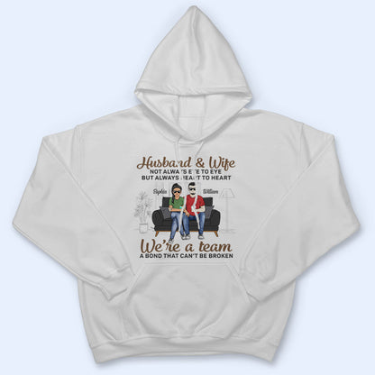 Husband And Wife A Bond That Can't Be Broken - Gift For Couples - Personalized Custom T Shirt