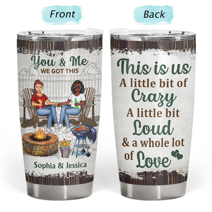 Grilling Backyard Family Couple The Day I Met You - Couple Gift - Personalized Custom Tumbler
