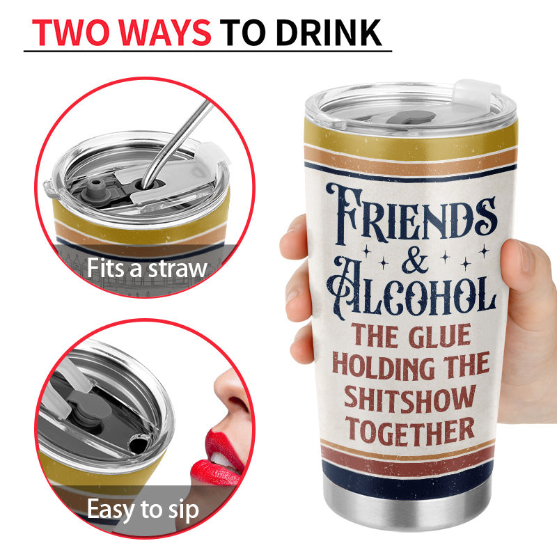 We're Not Sugar And Spice And Everything Nice Best Friends - Bestie BFF Gift - Personalized Custom Tumbler