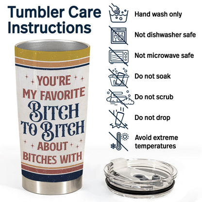 We're Not Sugar And Spice And Everything Nice Best Friends - Bestie BFF Gift - Personalized Custom Tumbler