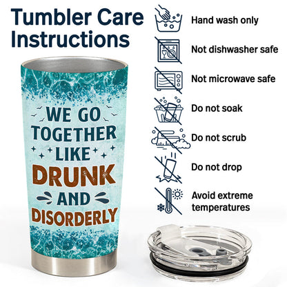 If I'm Drunk It's My Pontoon Friends' Fault Pontooning Bestie Lake Life - Personalized Custom Tumbler