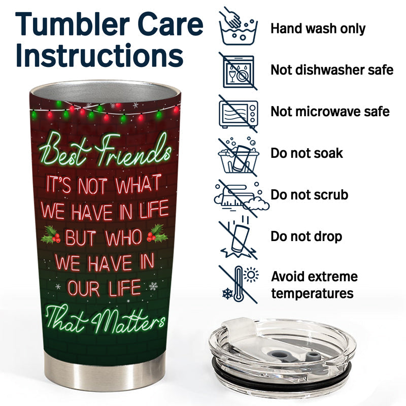 Here's To Another Year Of Bonding Over Alcohol Christmas Best Friends - Bestie BFF Gift - Personalized Custom Tumbler