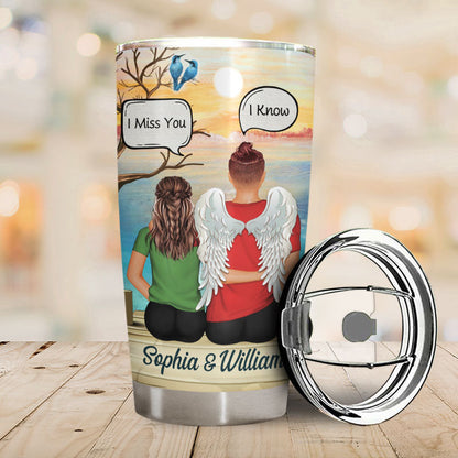 I Wish I Could Turn Back The Clock Couple - Memorial Gift - Personalized Custom Tumbler
