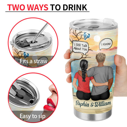 I Wish I Could Turn Back The Clock Couple - Memorial Gift - Personalized Custom Tumbler