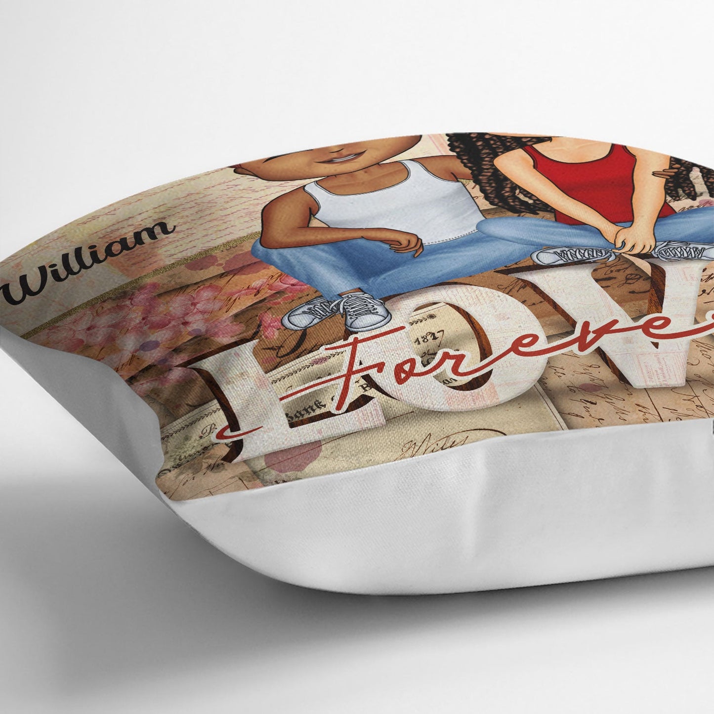 Together Since Love Forever Husband Wife - Gift For Couples - Personalized Custom Pillow