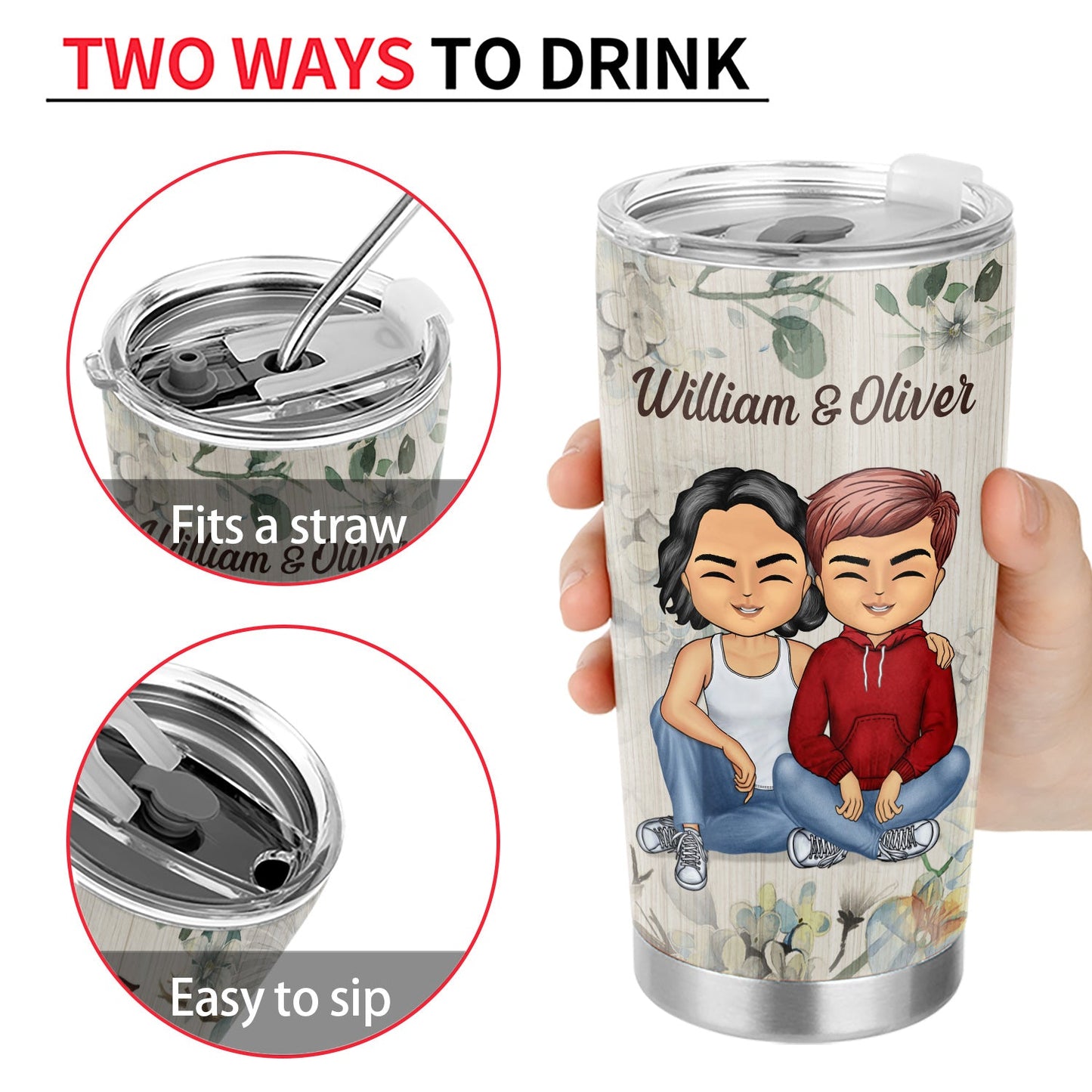 I Love You The Most Love Forever Husband Wife - Gift For Couples - Personalized Custom Tumbler