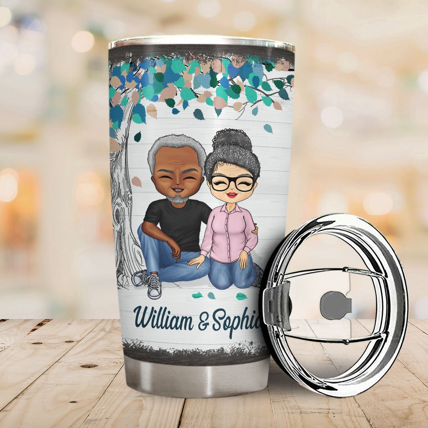 From Our First Kiss Till Our Last Breath Husband Wife - Gift For Couples - Personalized Custom Tumbler