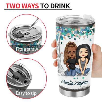 From Our First Kiss Till Our Last Breath Husband Wife - Gift For Couples - Personalized Custom Tumbler