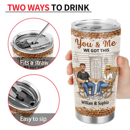 The Day I Met You I Have Found The One - Anniversary, Birthday Gift For Spouse, Lover, Husband, Wife, Boyfriend, Girlfriend, Couple - Personalized Custom Tumbler