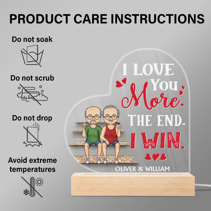 You're The Only One I Want To Annoy For The Rest Of My Life Couples - Anniversary, Birthday Gift For Spouse, Husband, Wife, Boyfriend, Girlfriend - Personalized Custom 3D Led Light Wooden Base