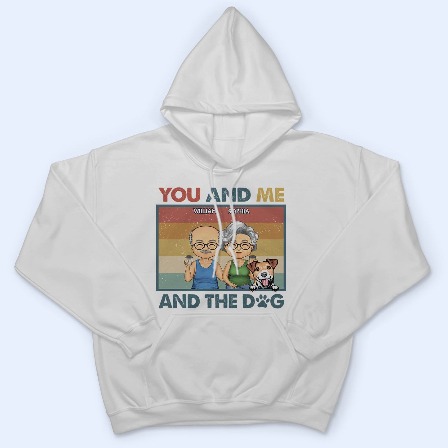 You & Me And The Dogs Couples - Anniversary, Birthday Gift For Spouse, Husband, Wife, Boyfriend, Girlfriend - Personalized Custom T Shirt