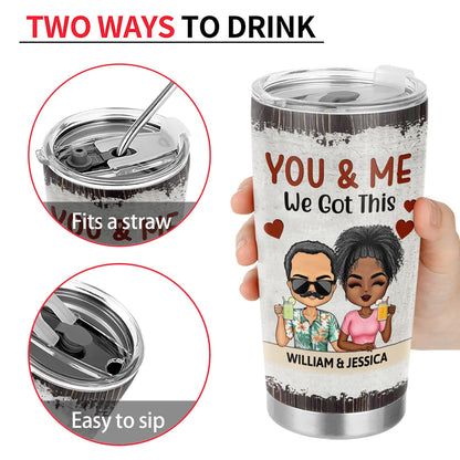 I Promise To Always Be By Your Side Chibi - Anniversary, Vacation, Funny Gift For Couples, Family - Personalized Tumbler