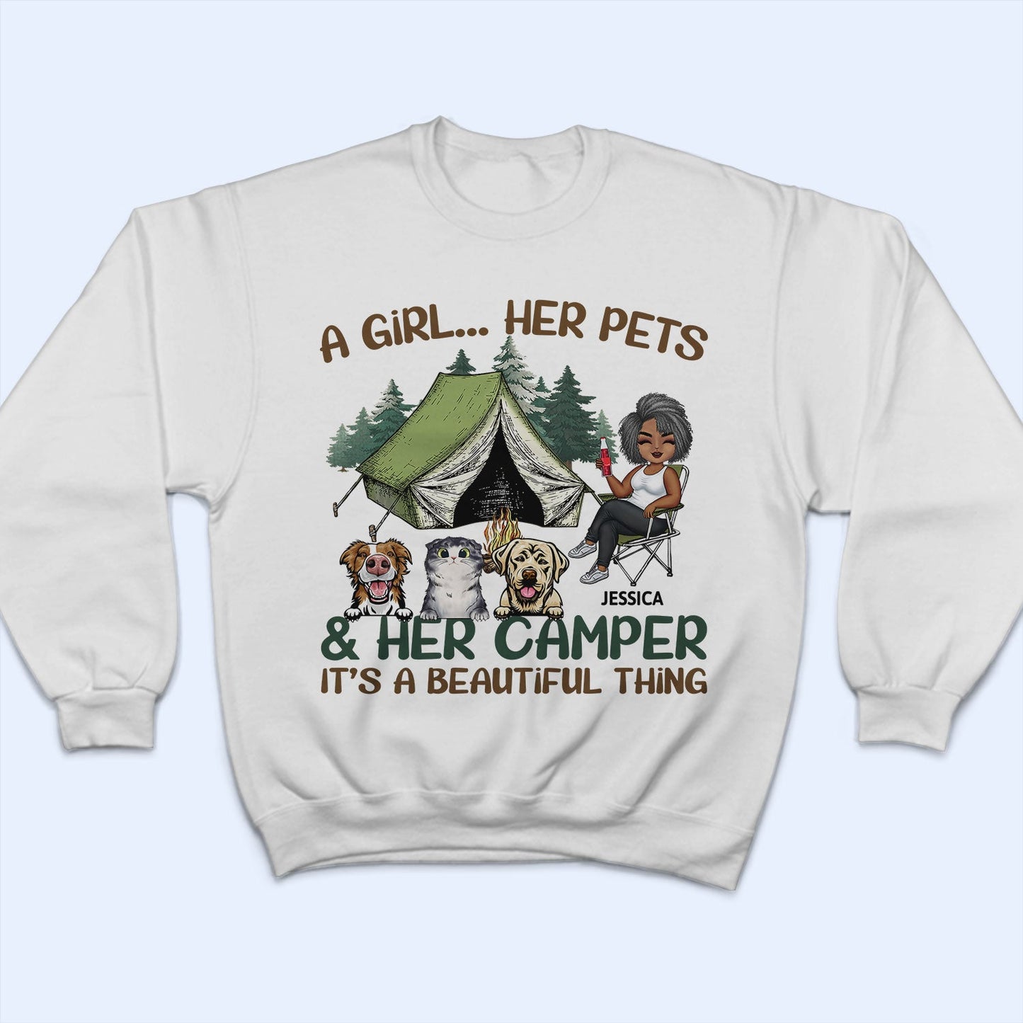 It's A Beautiful Thing - Camping Gift For Dog Lovers, Cat Lovers - Personalized T Shirt