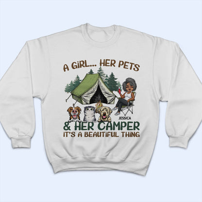 It's A Beautiful Thing - Camping Gift For Dog Lovers, Cat Lovers - Personalized T Shirt