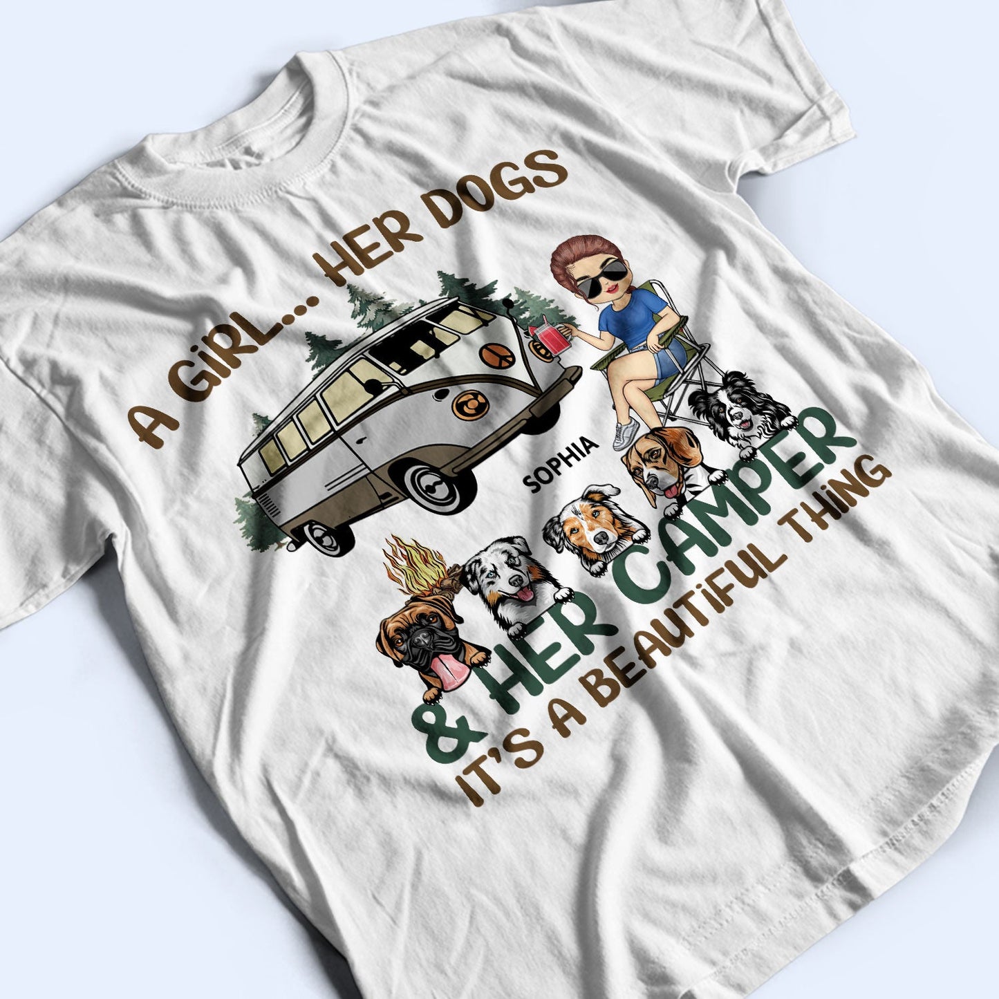 It's A Beautiful Thing - Camping Gift For Dog Lovers, Cat Lovers - Personalized T Shirt