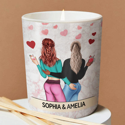 I Love You For Your Personality - Funny, Anniversary, Birthday Gifts For Couples, Husband, Wife - Personalized Scented Candle With Wooden Lid