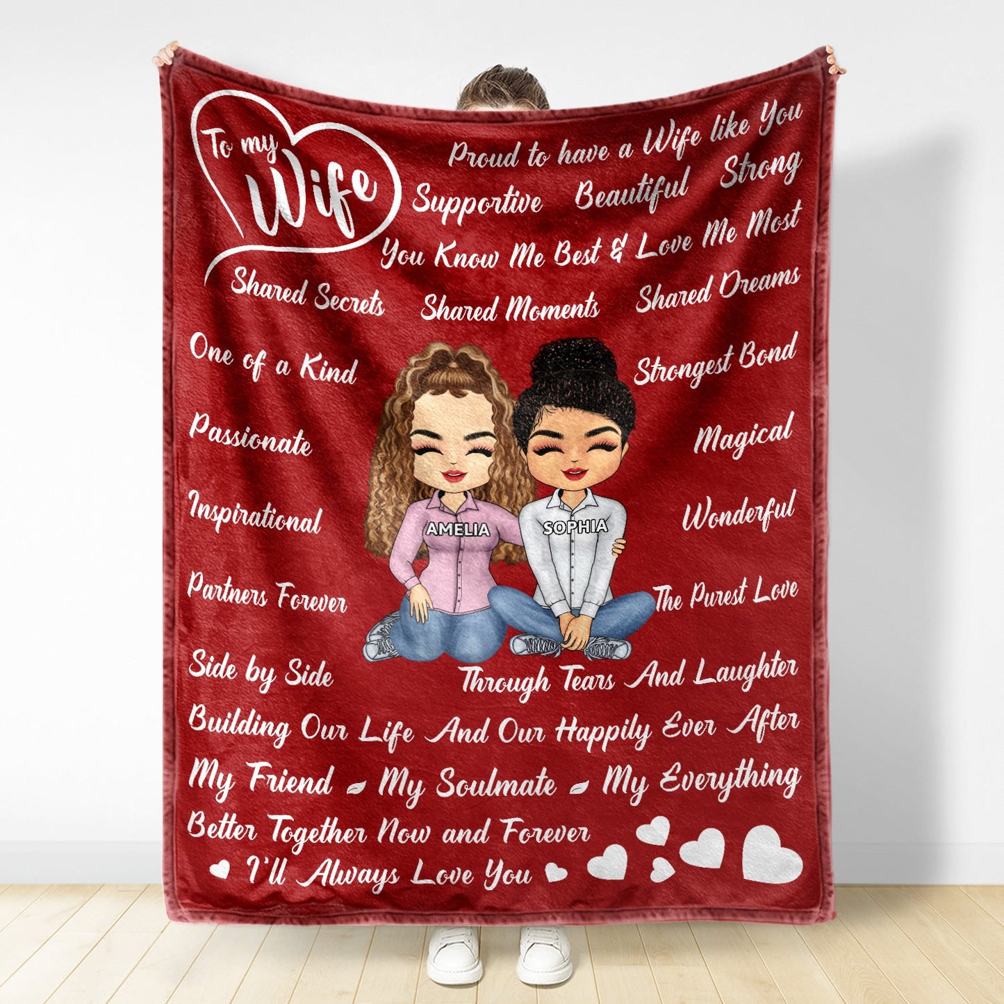 Proud To Have A Wife Like You - Anniversary, Loving Gift For Couples, Husband, Wife - Personalized Fleece Blanket