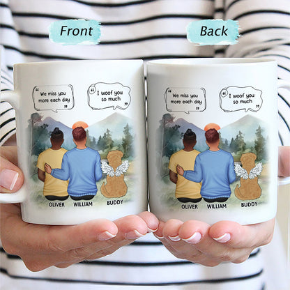 I Miss You - Memorial Gift For Dog Lovers, Dog Mom, Dog Dad - Personalized Mug