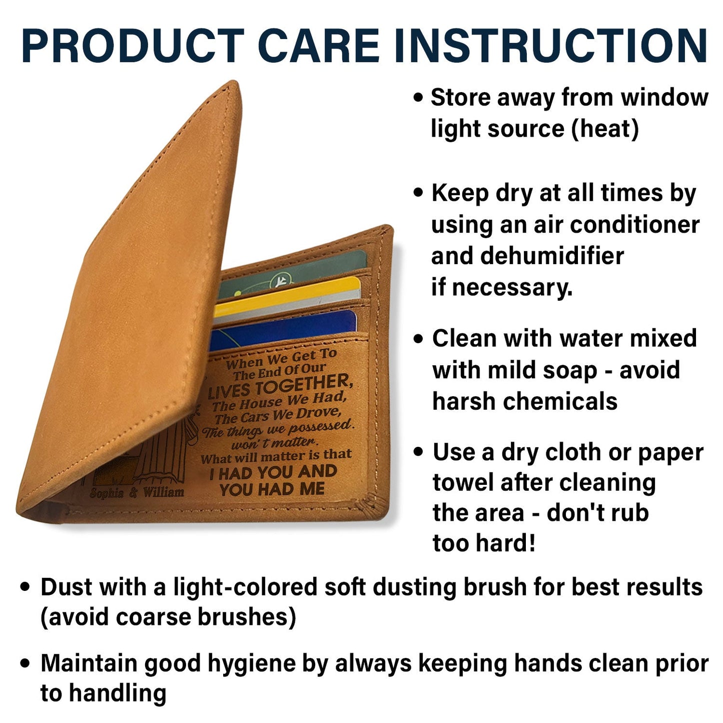 Custom Photo When We Get To The End Of Our Life - Anniversary Gift For Spouse, Husband, Wife, Old Couple - Personalized Bifold Wallet