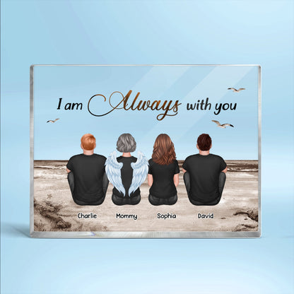 Always With You Sky Family Members, Memorial Personalized Acrylic Block Plaque, Sympathy Gift