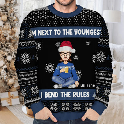 Christmas Siblings I Make The Rules - Gift For Siblings - Personalized Unisex Ugly Sweater