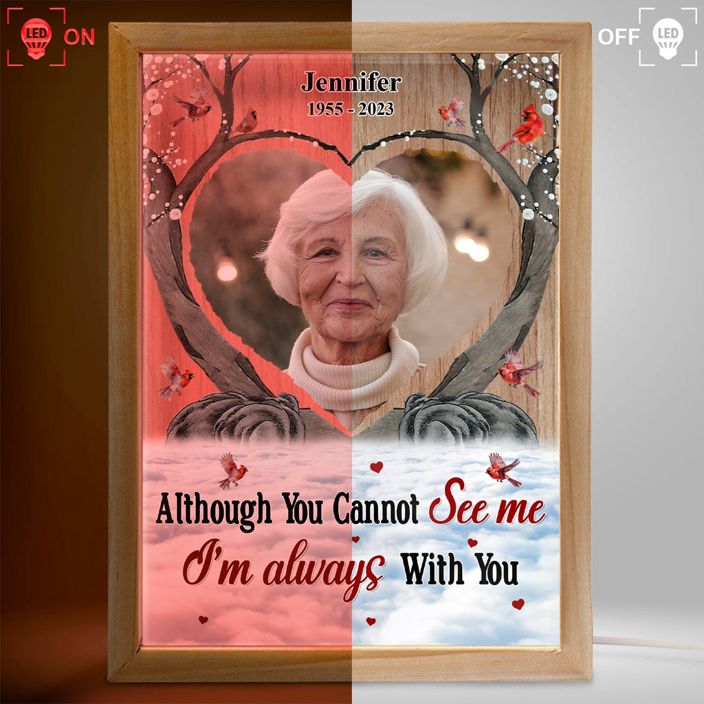 Custom Photo Your Light Will Always Shine - Memorial Gift - Personalized Picture Frame Light Box