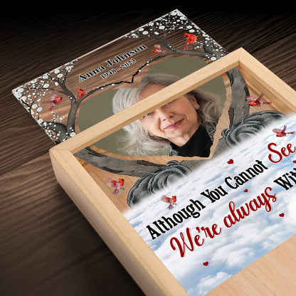 Custom Photo Your Light Will Always Shine - Memorial Gift - Personalized Picture Frame Light Box