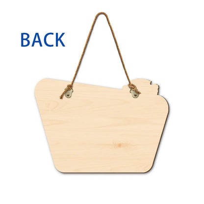 Welcome To Our Adventure - Personalized Custom Shaped Wood Sign