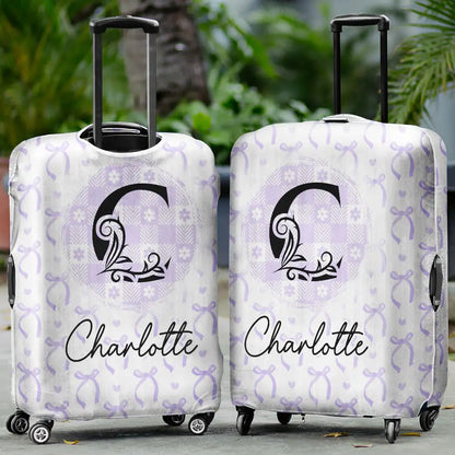 Ribbon Name Coquette - Personalized Luggage Cover