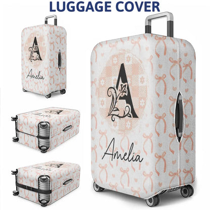 Ribbon Name Coquette - Personalized Luggage Cover