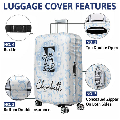 Ribbon Name Coquette - Personalized Luggage Cover