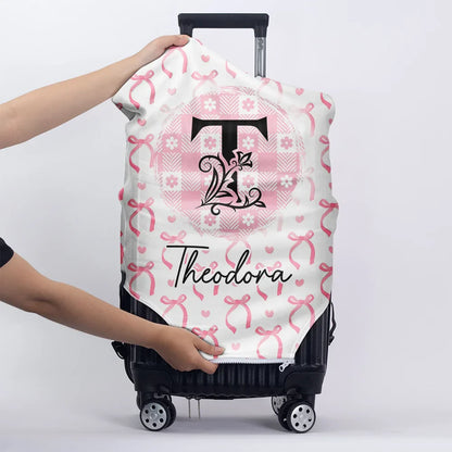 Ribbon Name Coquette - Personalized Luggage Cover