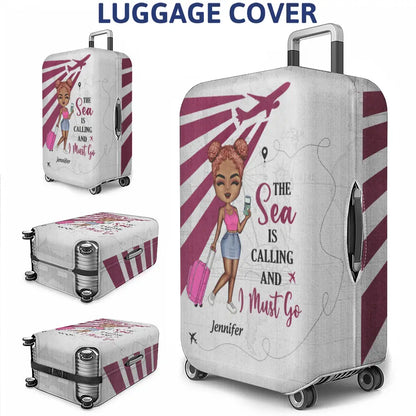 Say Yes To New Adventure Travel - Personalized Luggage Cover