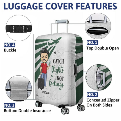 Say Yes To New Adventure Travel - Personalized Luggage Cover