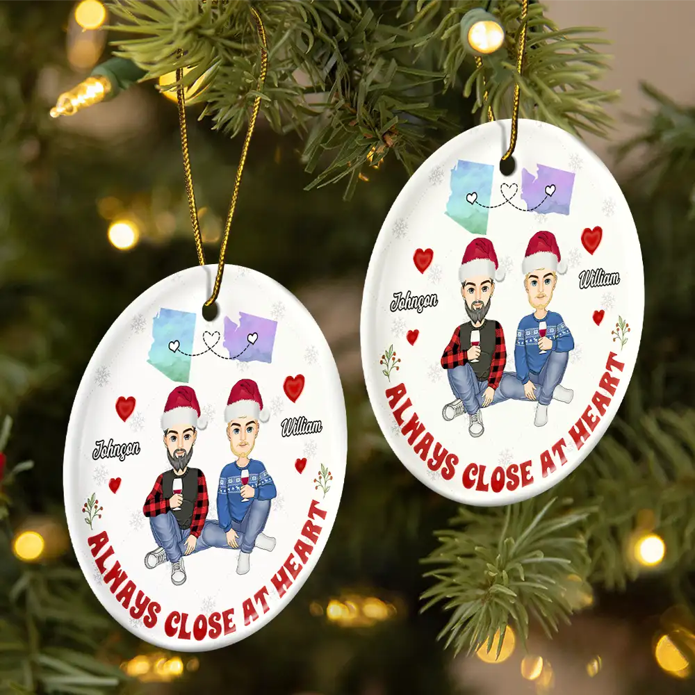 I Miss Your Face - Personalized Circle Acrylic Ornament