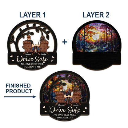 Couple You & Me We Got This - Personalized Custom Shaped Car Visor Clip