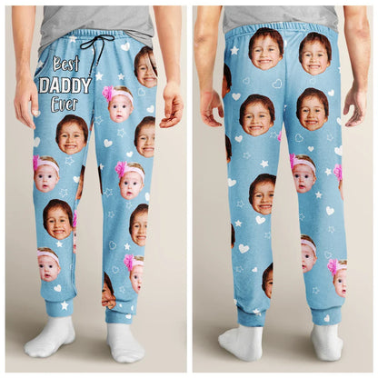 Custom Photo Best Mom Grandma Ever - Personalized Pajama Pants
