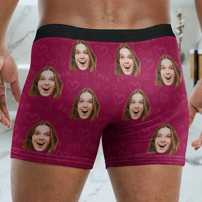 Custom Photo Funny My Favorite Bone - Personalized Men's Boxer Briefs