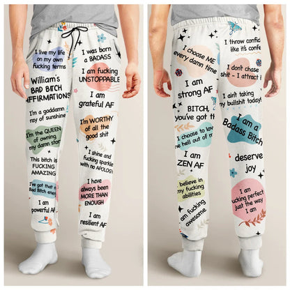 Girl's Daily Affirmations - Personalized Sweatpants