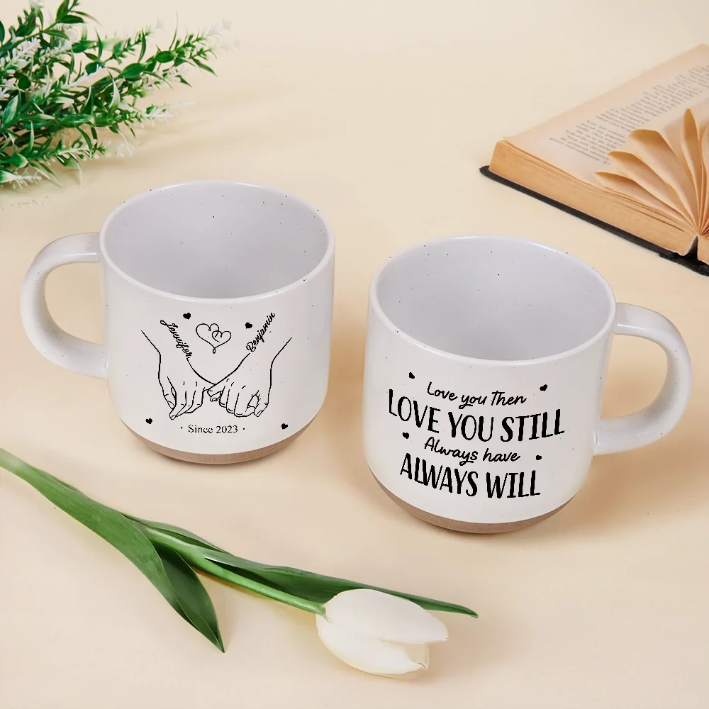 I Met You I Liked You I Love You - Personalized Pottery Mug