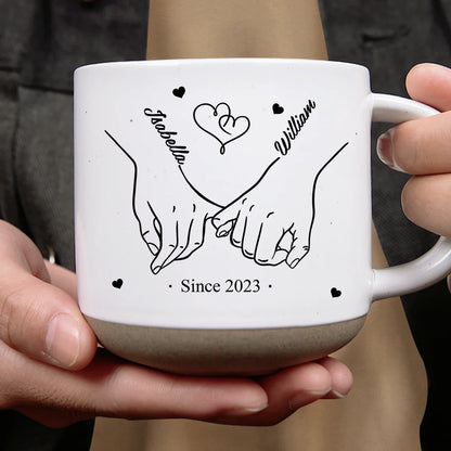 I Met You I Liked You I Love You - Personalized Pottery Mug