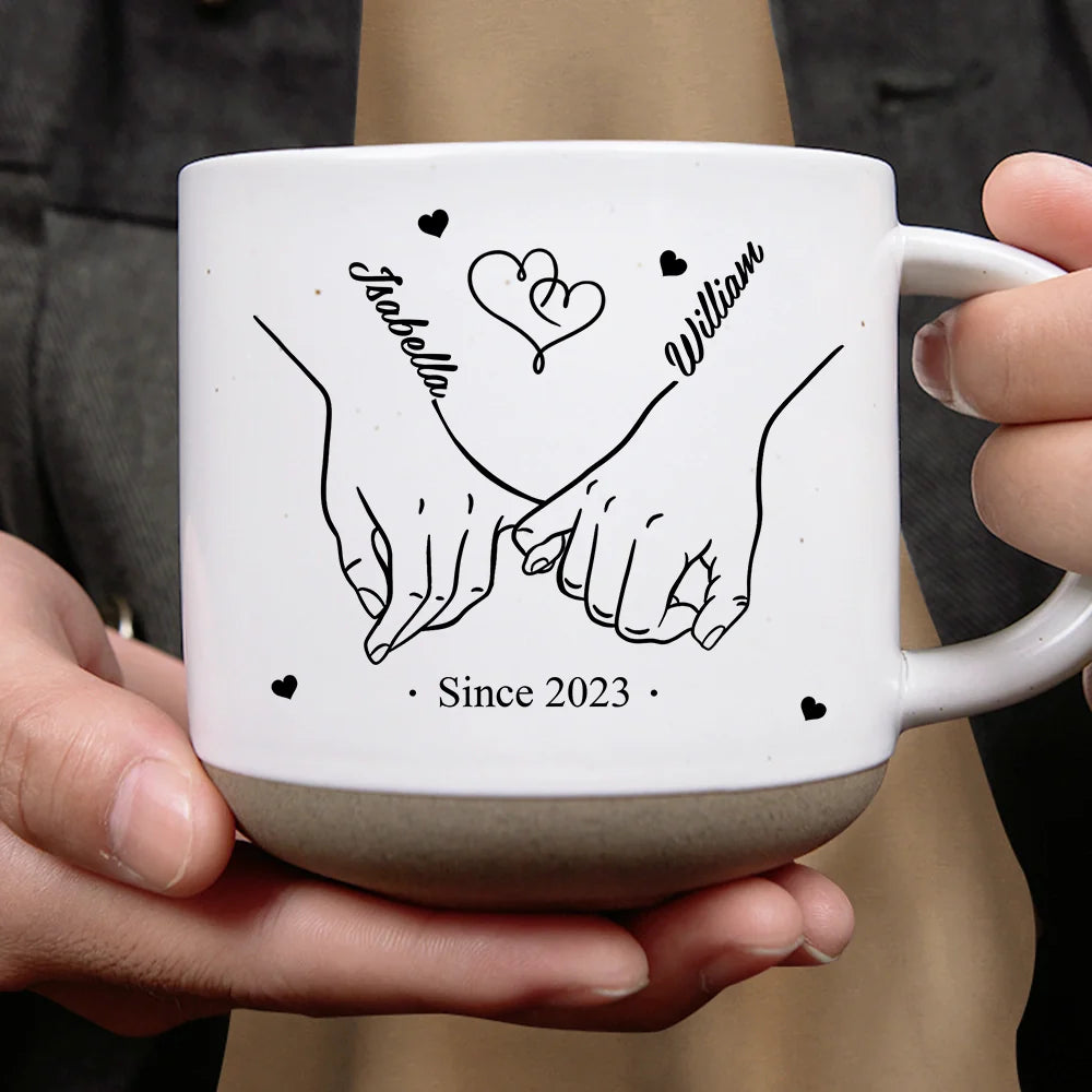 I Met You I Liked You I Love You - Personalized Pottery Mug