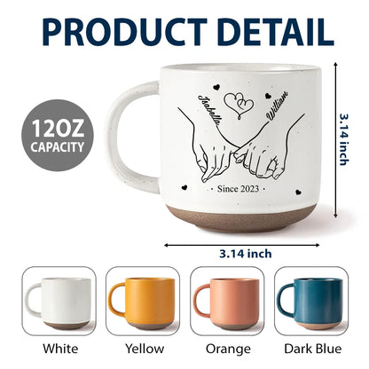 I Met You I Liked You I Love You - Personalized Pottery Mug