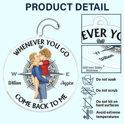 Couple Come Back To Me - Personalized Acrylic Car Hanger