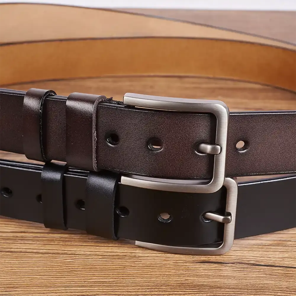 Couple I Love You For Who You Are - Personalized Engraved Leather Belt