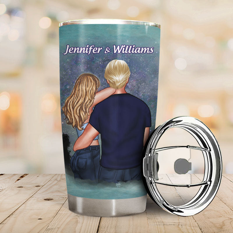 Couple Falling In Love With You - Gift For Couple - Personalized Custom Tumbler