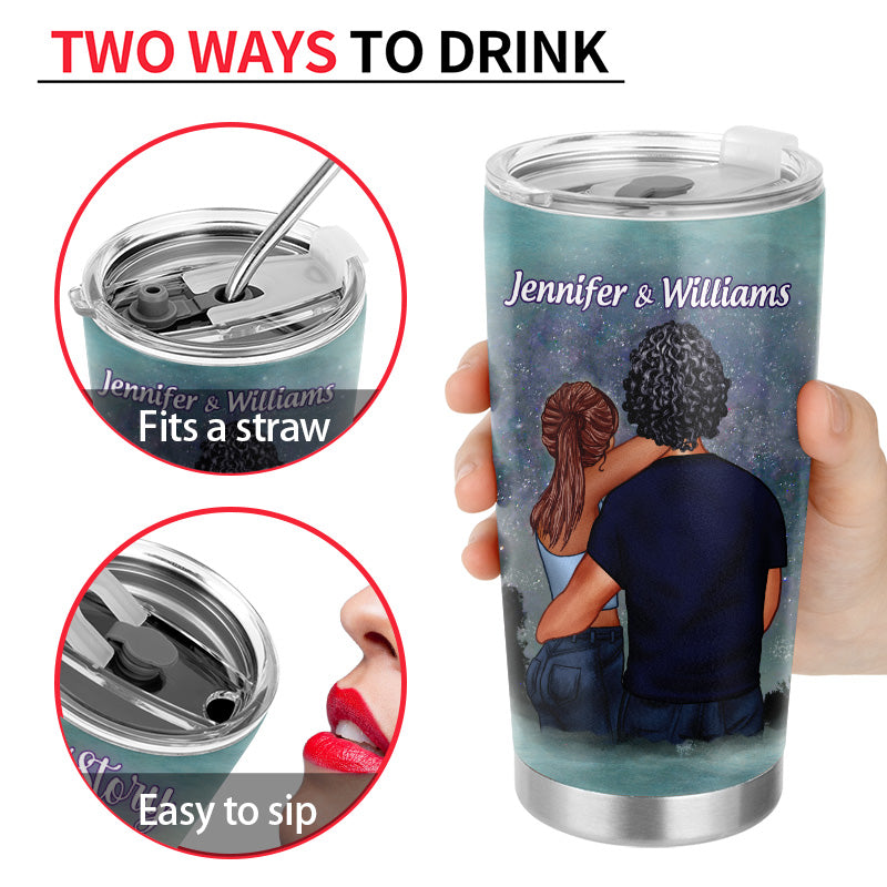 Couple Falling In Love With You - Gift For Couple - Personalized Custom Tumbler