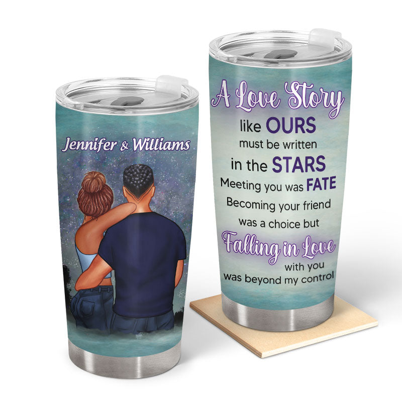 Couple Falling In Love With You - Gift For Couple - Personalized Custom Tumbler