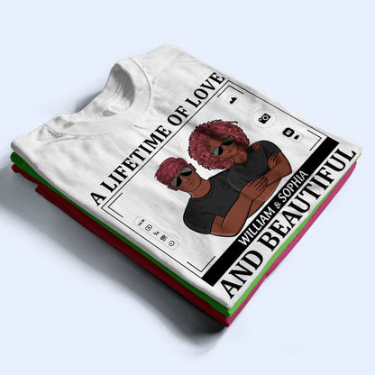 A Lifetime Of Love Beautiful Memories - Couple Gift - Personalized Custom Hoodie