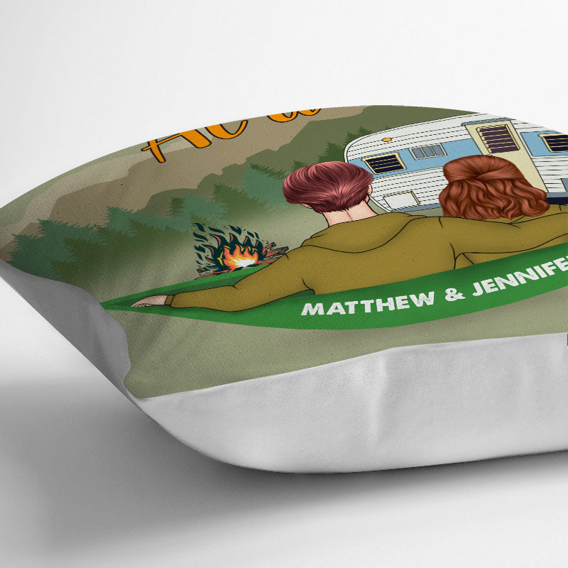 Camping Making Memories - Gift For Couple - Personalized Custom Pillow